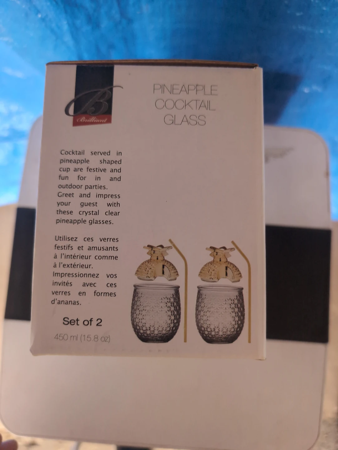 Brilliant Pineapple Cocktail Glasses - Set of 2 - photo 2