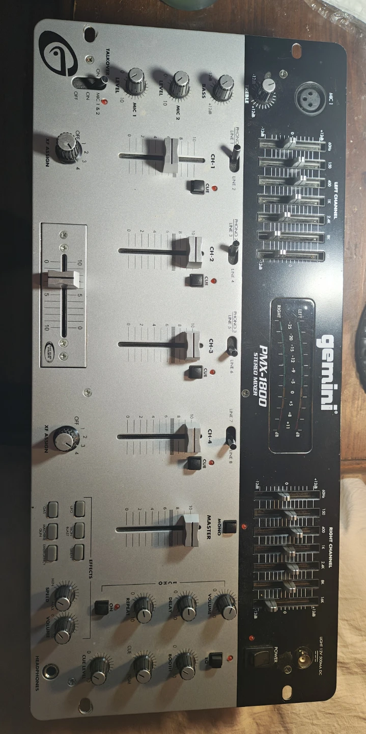 Gemini PMX-1800 Stereo DJ Mixer - photo 3