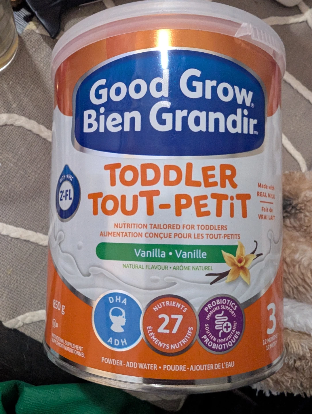 New Good Grow Toddler Nutrition Powder, Vanilla, 850g