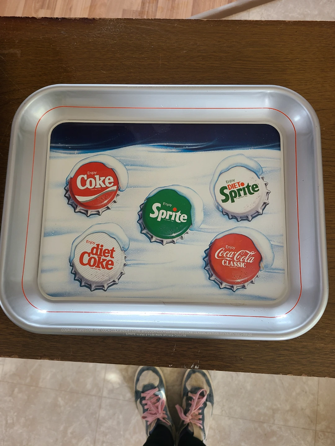 Coca-Cola Snow Cap Tray - Canadian Edition 1986