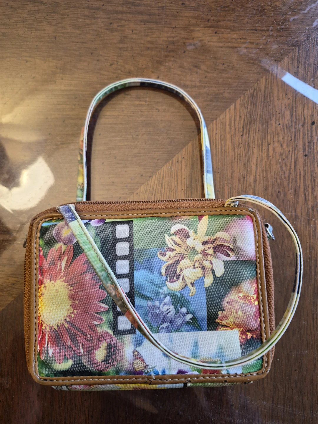 Floral Print Clutch Wallet with Strap - photo 3