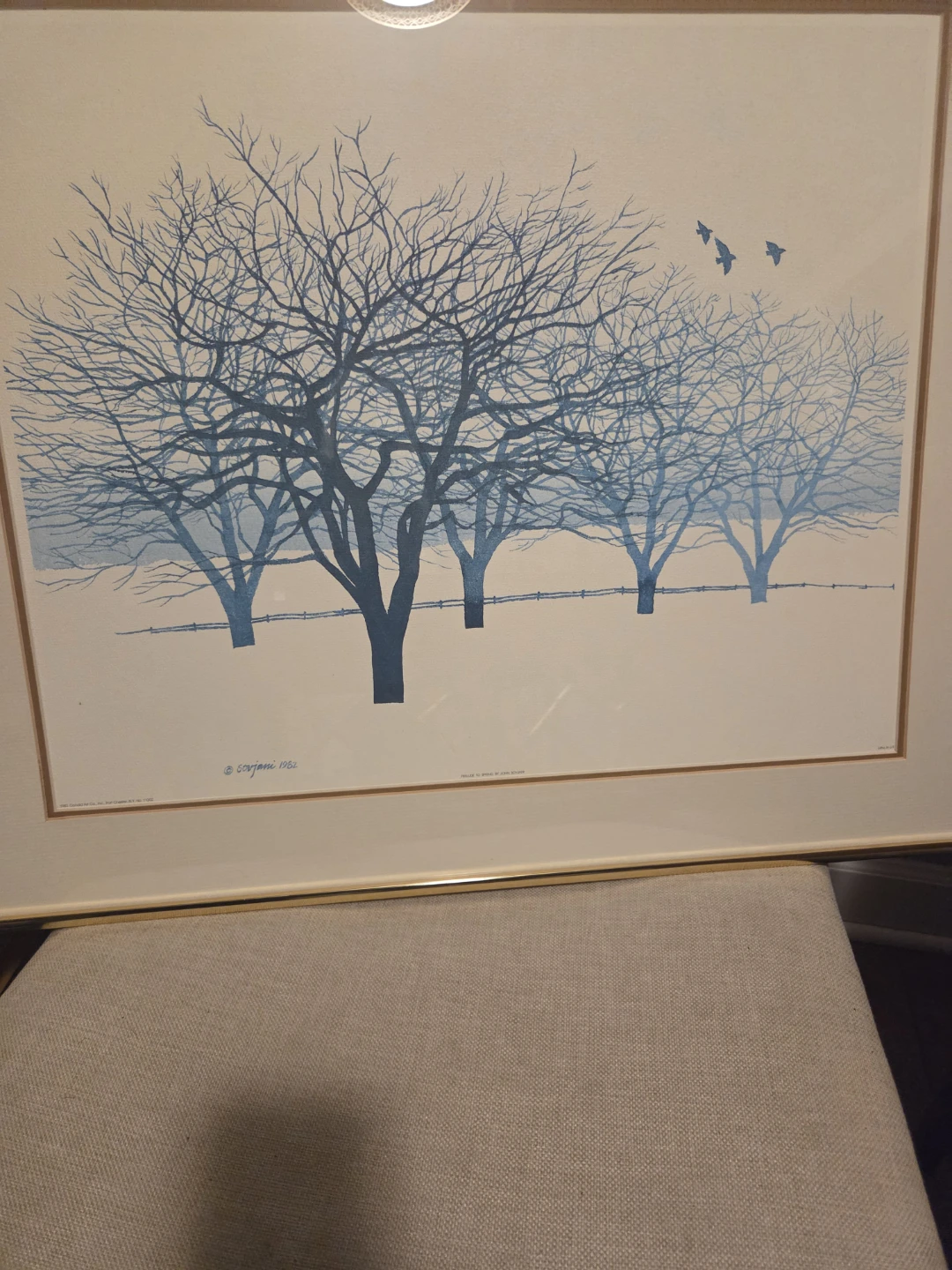 Framed Winter Trees Art Print - photo 3