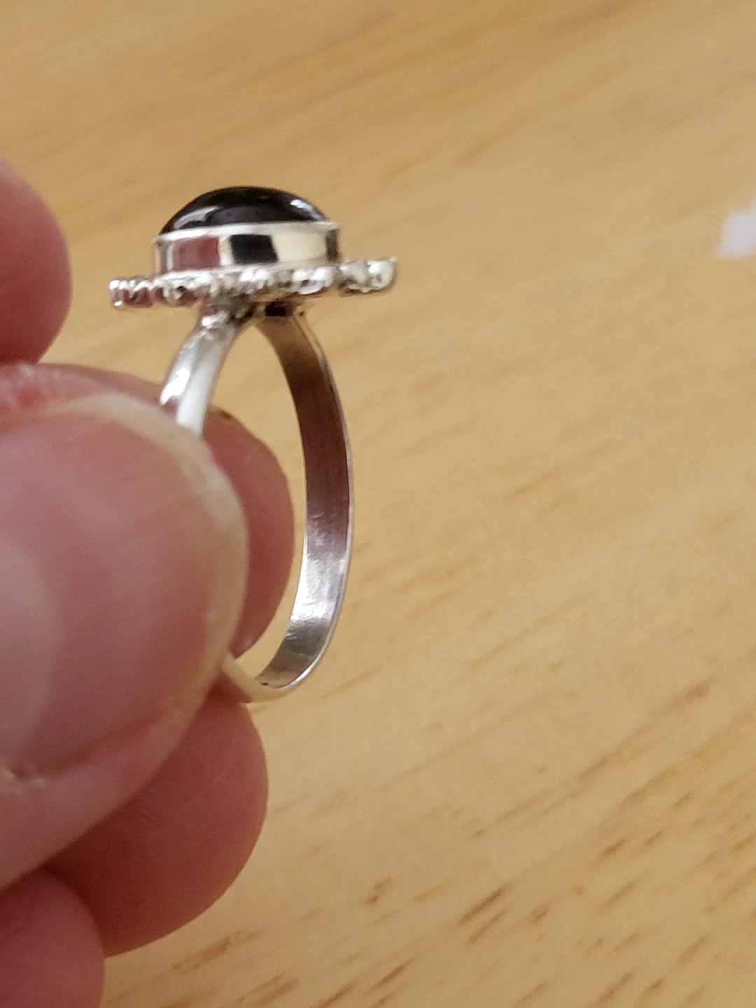 925 Sterling Silver Garnet Ring - photo 3