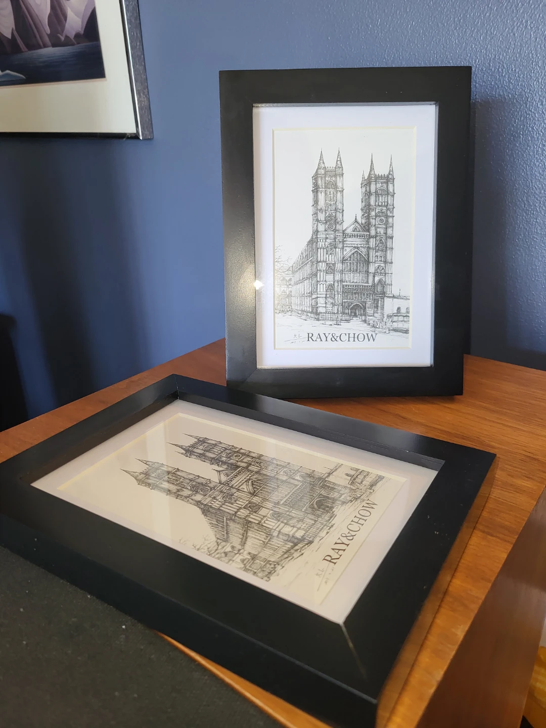 5x7 Black Wood Frames(2) BNIP