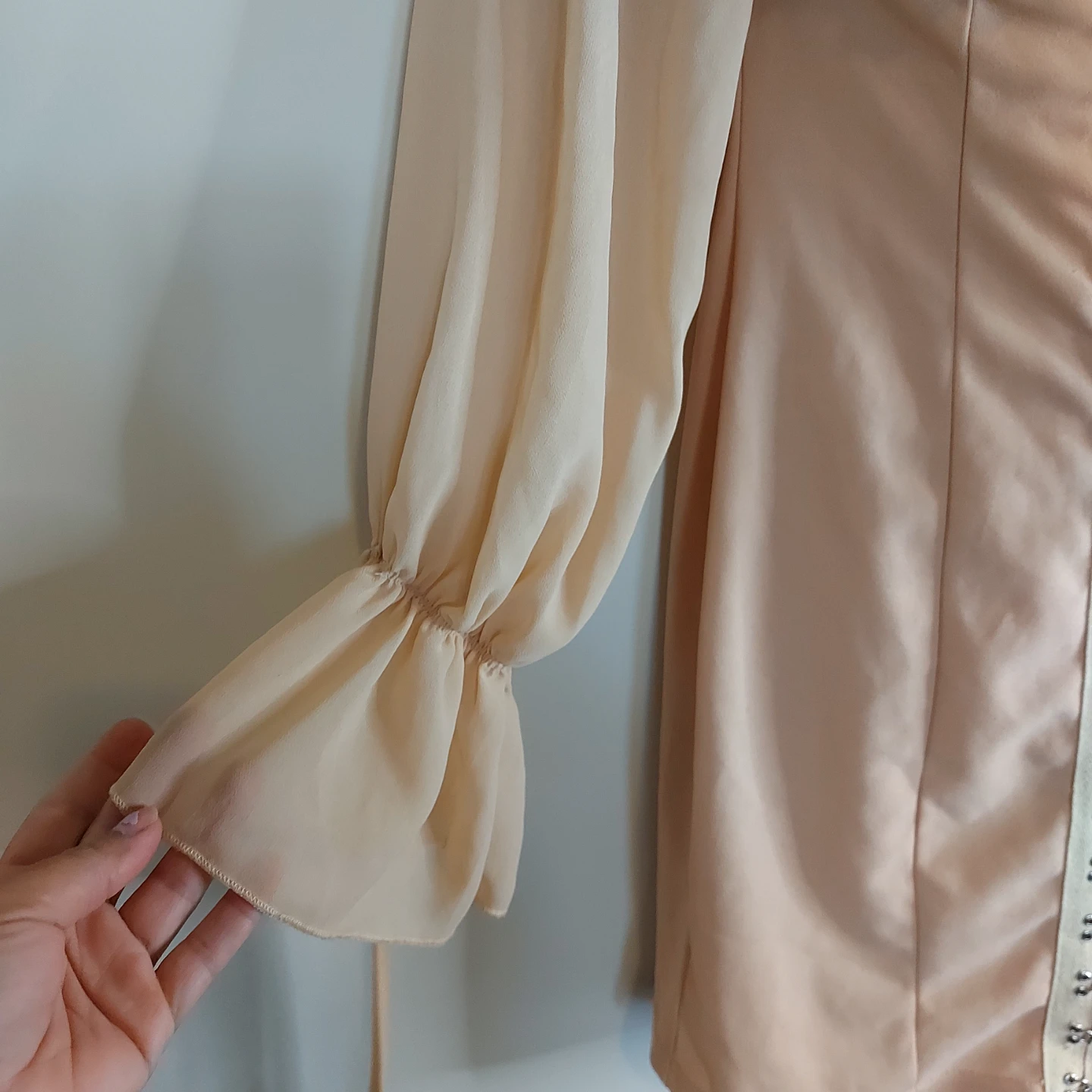 PrettyLittleThing Peach Corset Dress - Size UK 8 / US 4 - photo 3