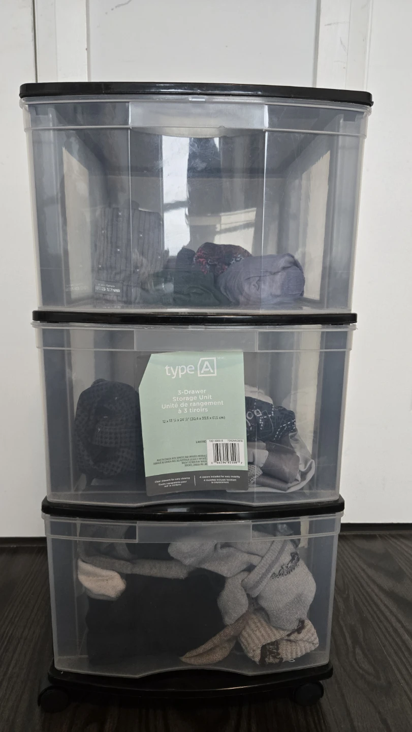 type A 3-Drawer Storage Unit