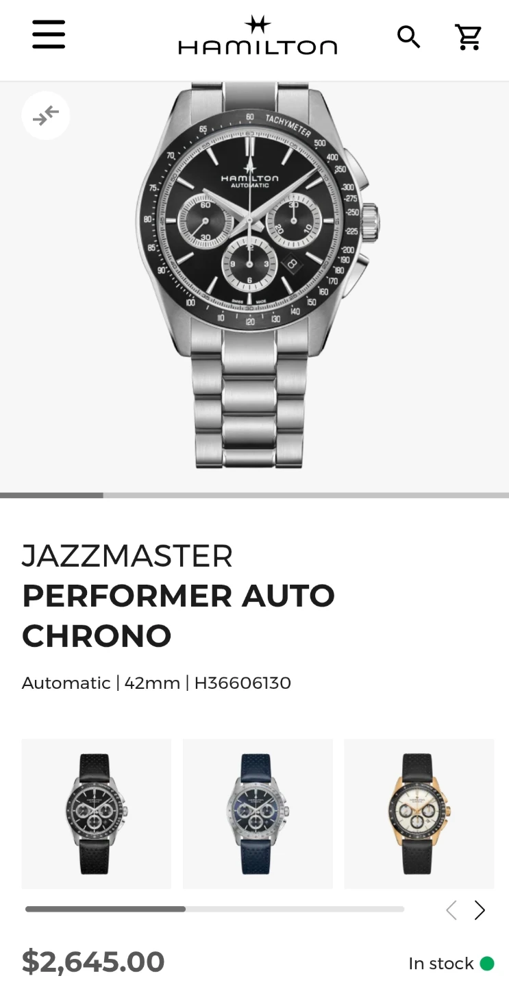 Hamilton Jazzmaster Performer Auto Chrono - photo 4