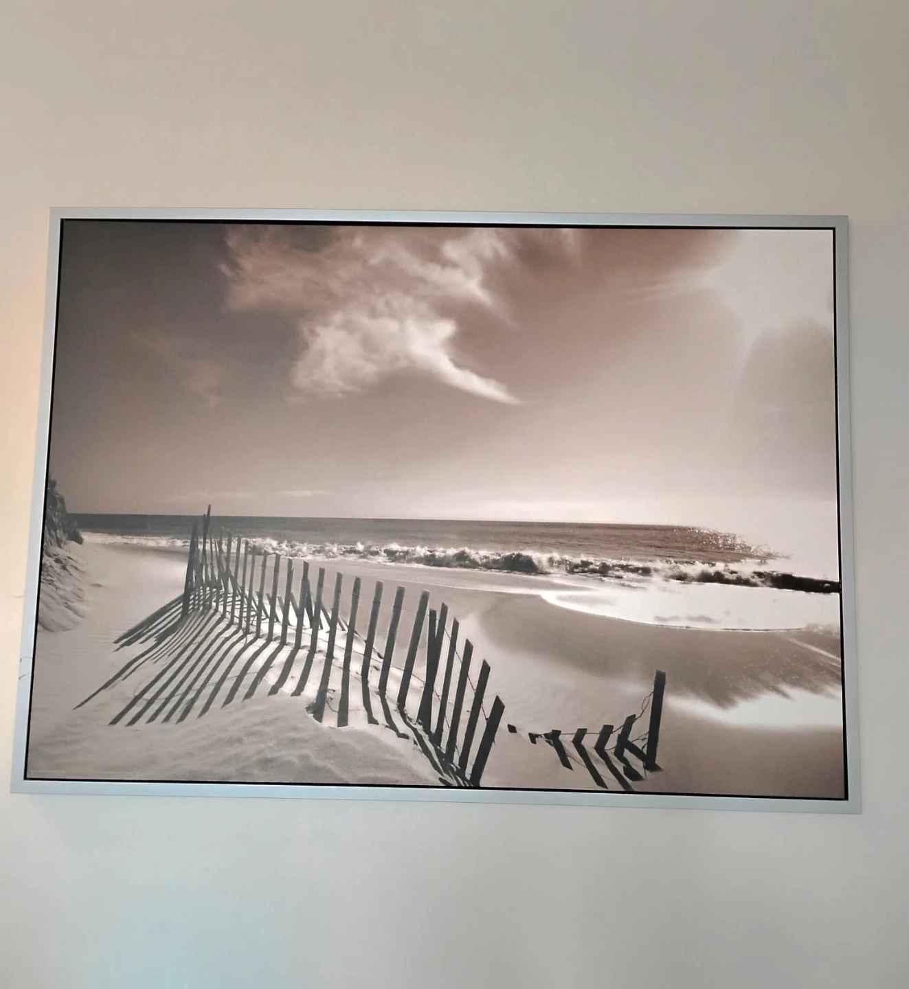 Framed Beach Scene Wall Art - photo 2