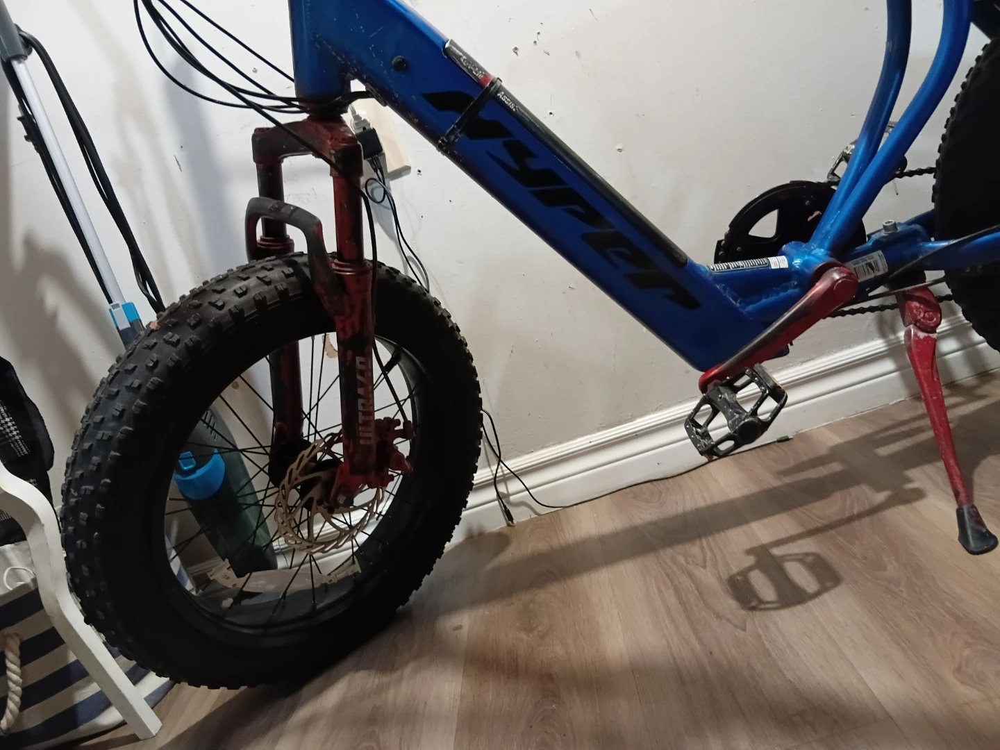 Blue Electric Assist Fat Tire Bicycle - photo 5