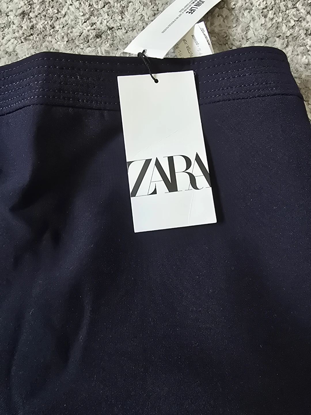 Zara Navy Pencil Skirt - Size M - photo 2