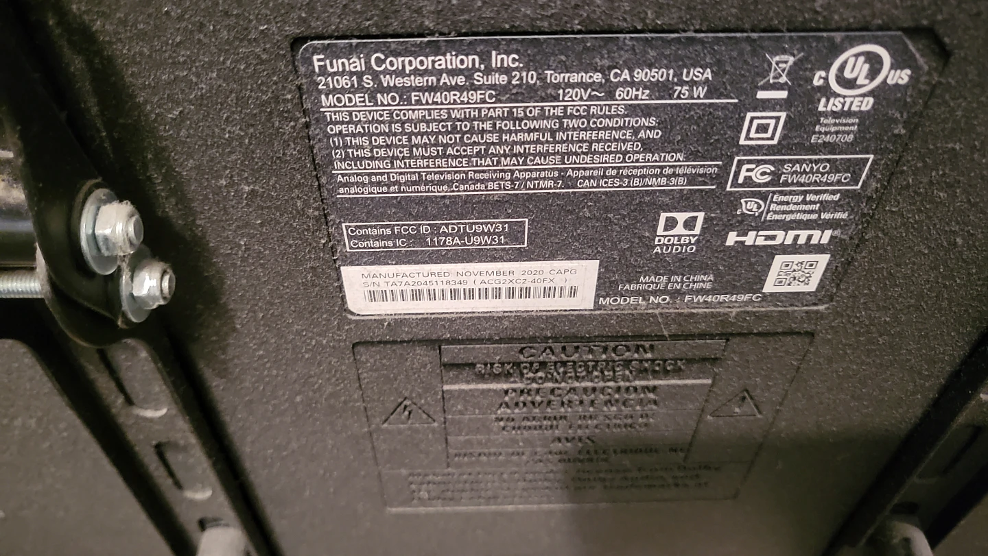 Sanyo Roku TV 40" FW40R49FC - photo 3