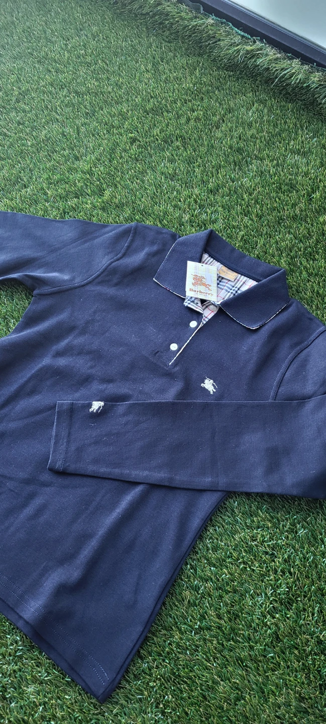 Burberry of London Navy Blue Polo Shirt