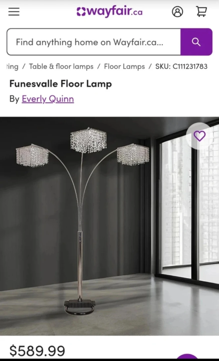 Funesvalle Floor Lamp by Everly Quinn! - photo 2