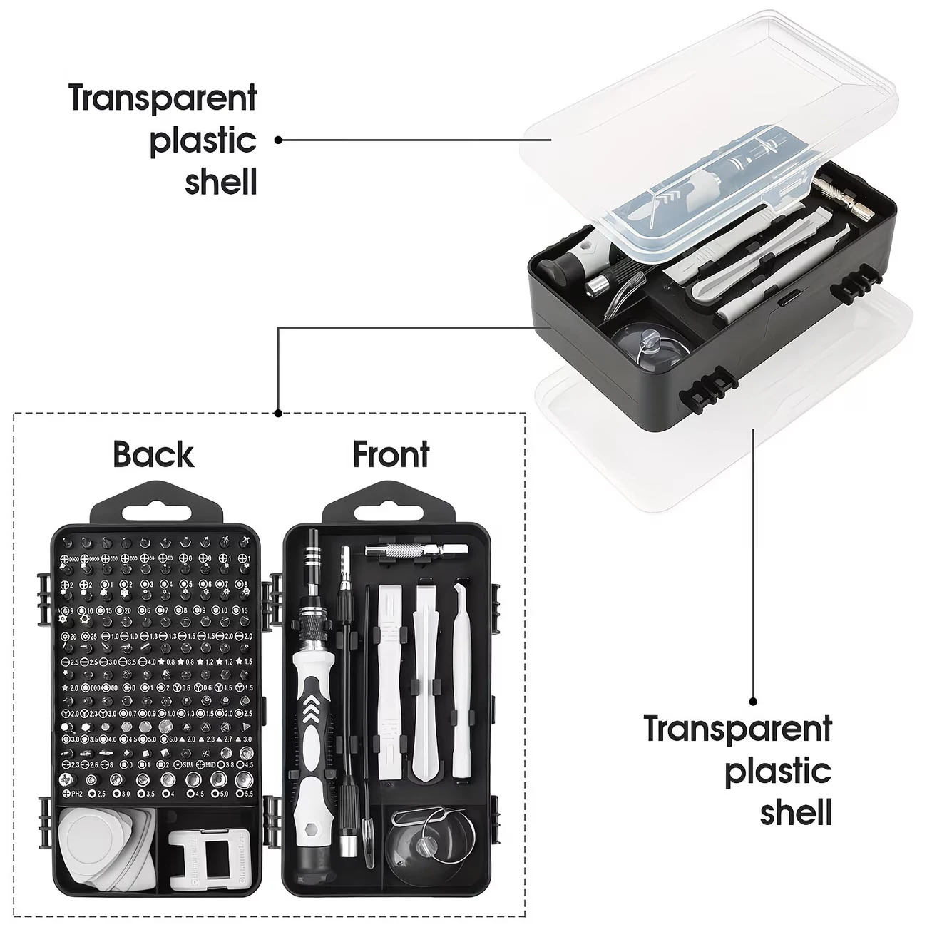 115-in-1 Precision Screwdriver Set with Magnetic Bits - photo 4