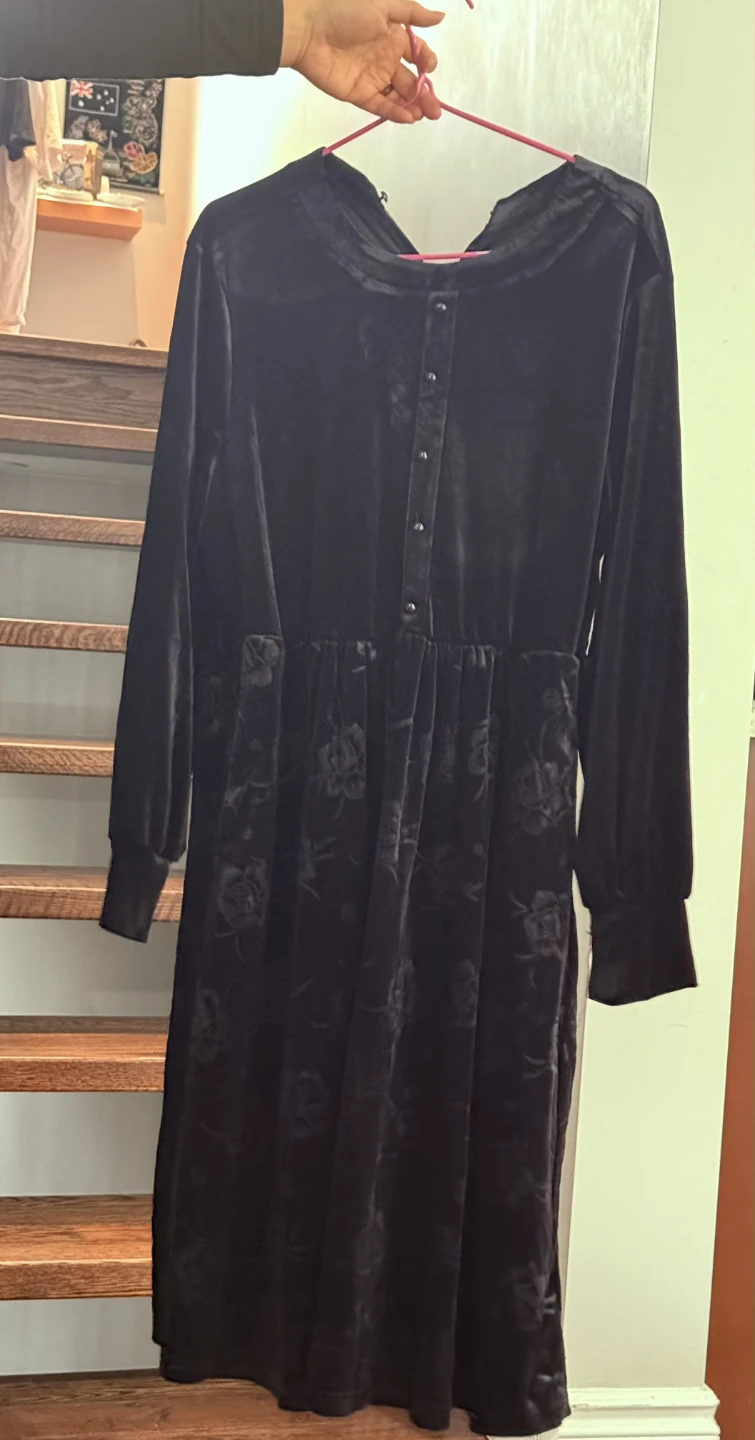 Velvet Rose Print Midi Dress, size 10-30
