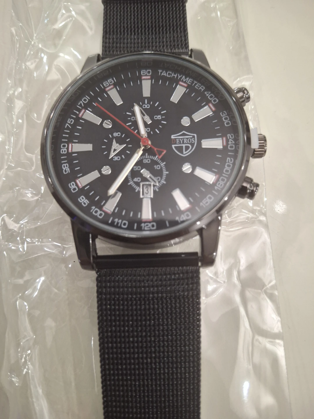 EYROS Black Chronograph Watch - photo 5