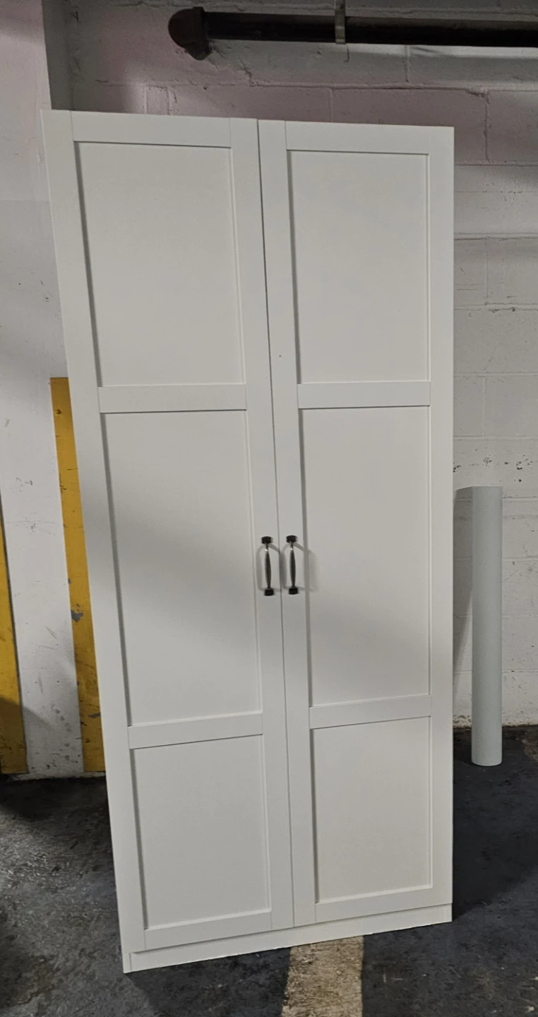 White Double Door Storage Cabinet