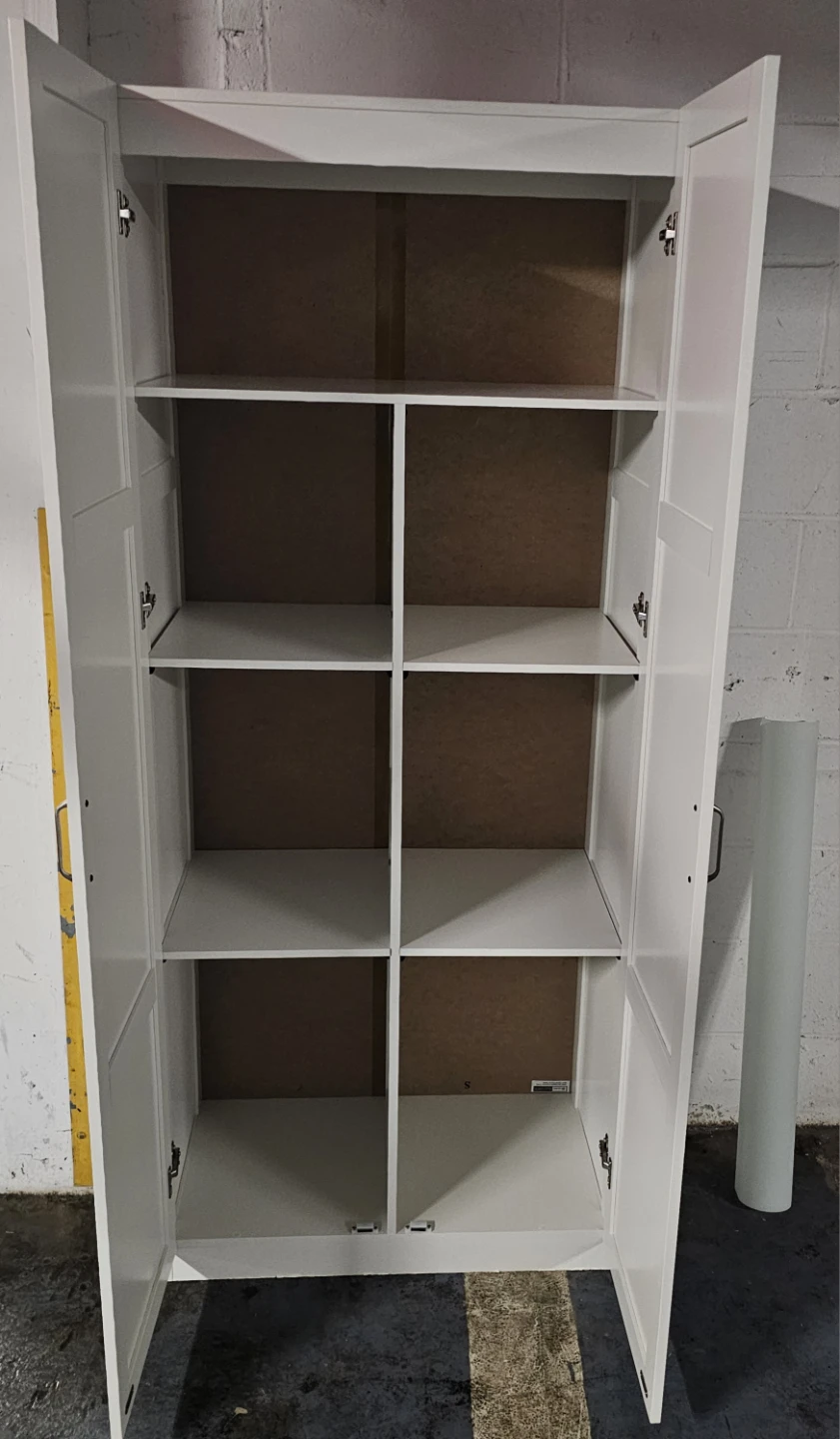 White Double Door Storage Cabinet - photo 3