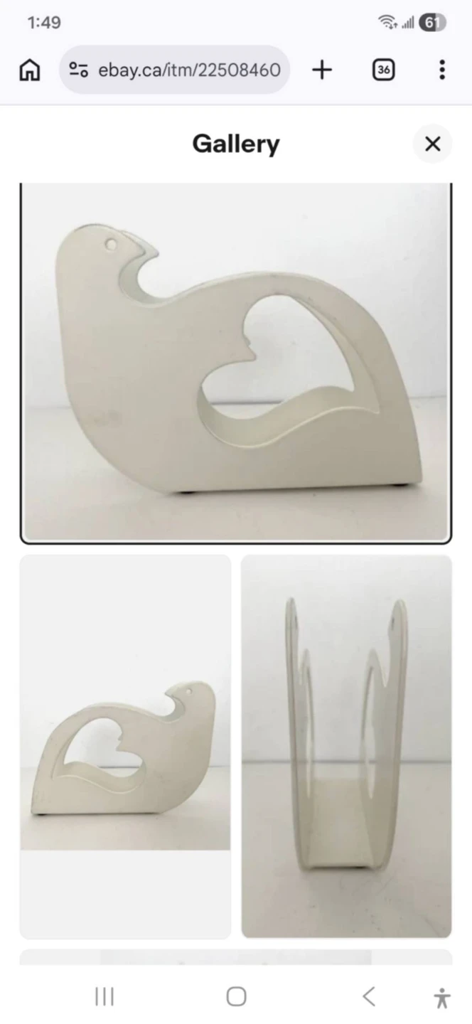 ikea metal dove Design Paper Holder