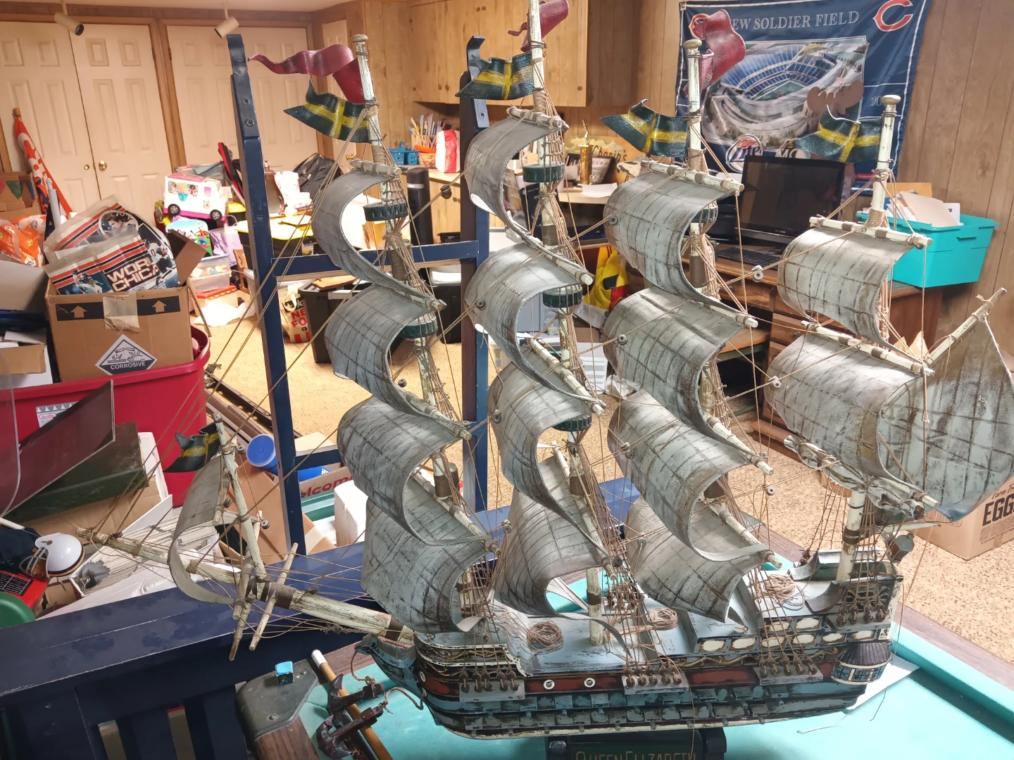 Queen Elizabeth Model Ship