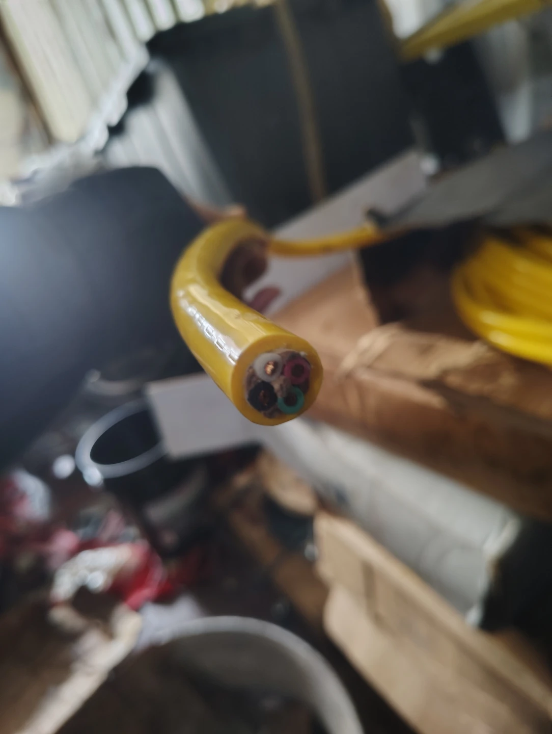 Yellow Electrical Cable - photo 3