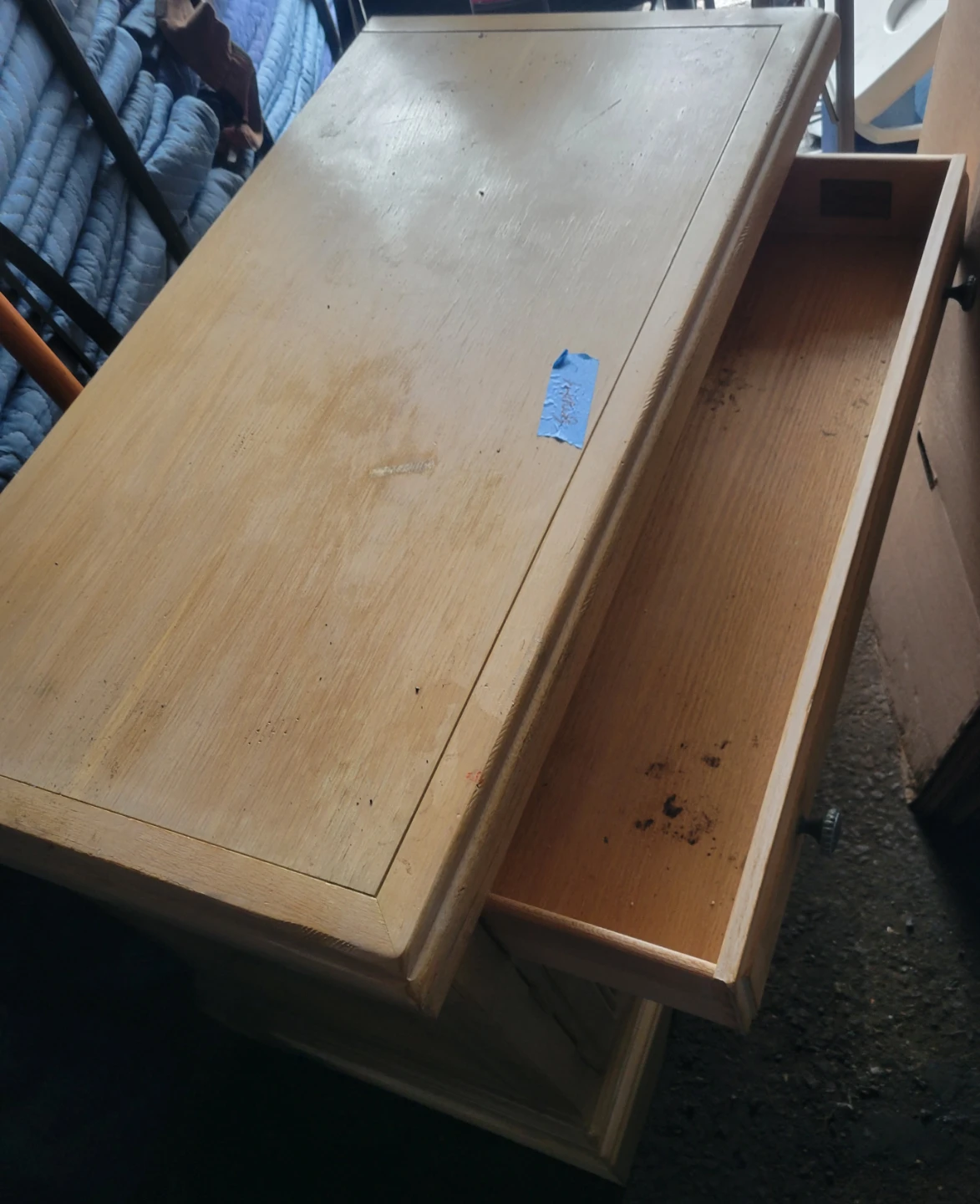 Wooden Side Table with Drawer - photo 2