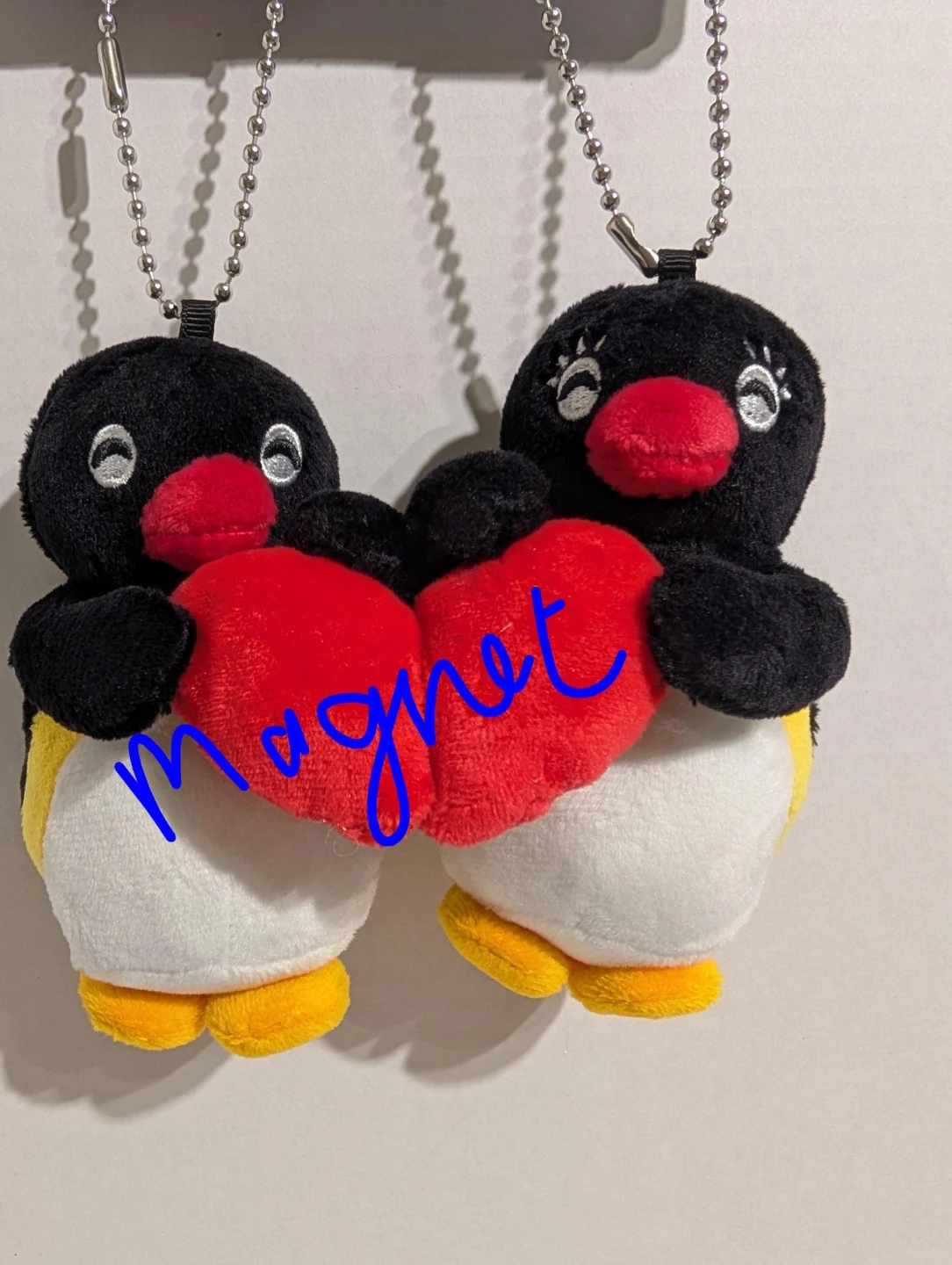 New, Pingu Plush Keychain Set with magnetic 🧲 inHeart - photo 4
