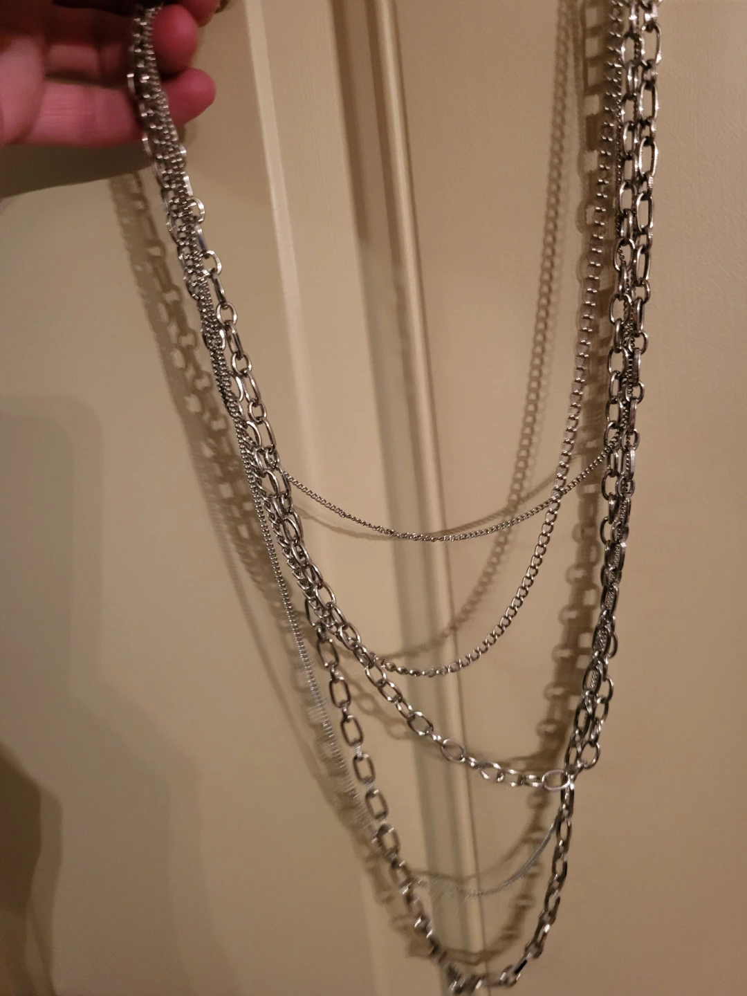 Vintage multi-strand chain necklace - photo 2