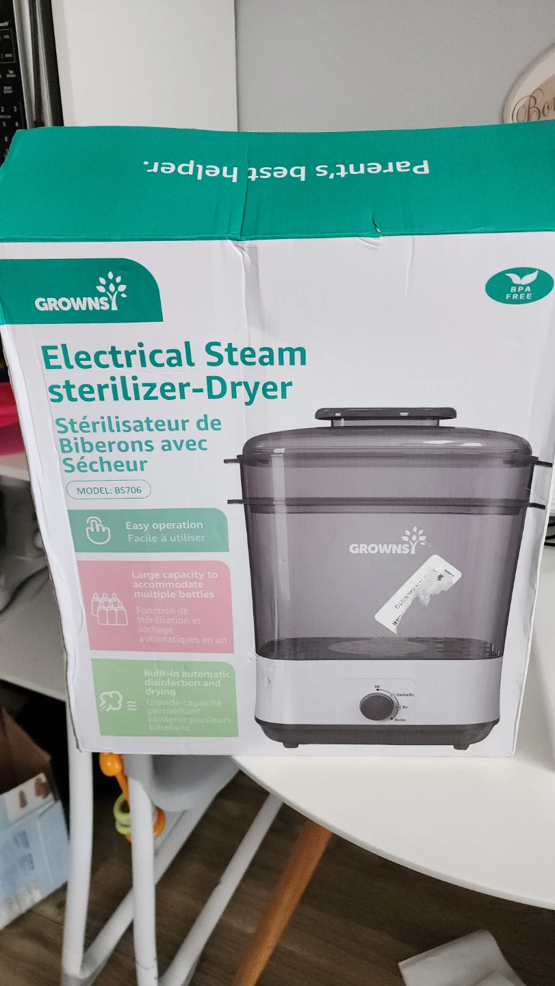 Growsy Electrical Steam Sterilizer-Dryer - Grey