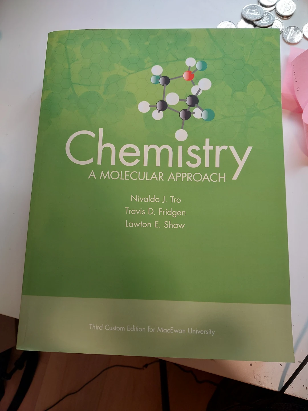 Chemistry: A Molecular Approach Textbook
