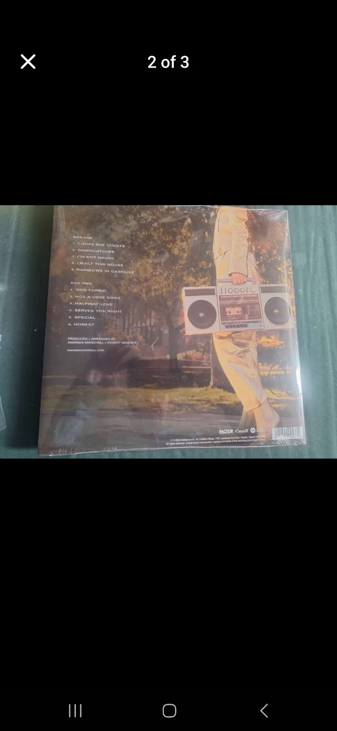 Heavy lifting AMANDA MARSHALL New  Sealed Vinyl Record LP - photo 2