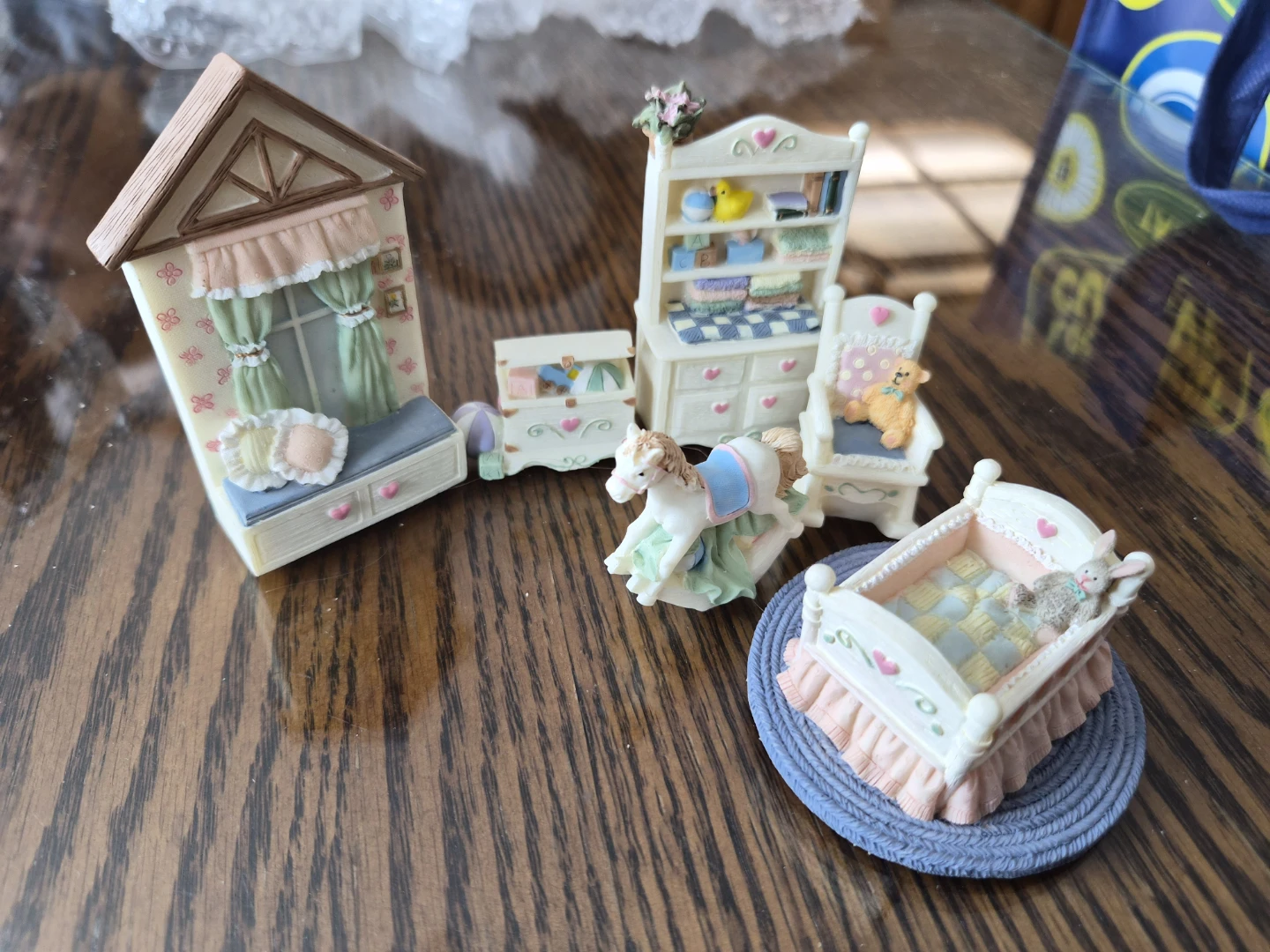 AVON Victorian Memories Nursery Miniature Furniture Collection