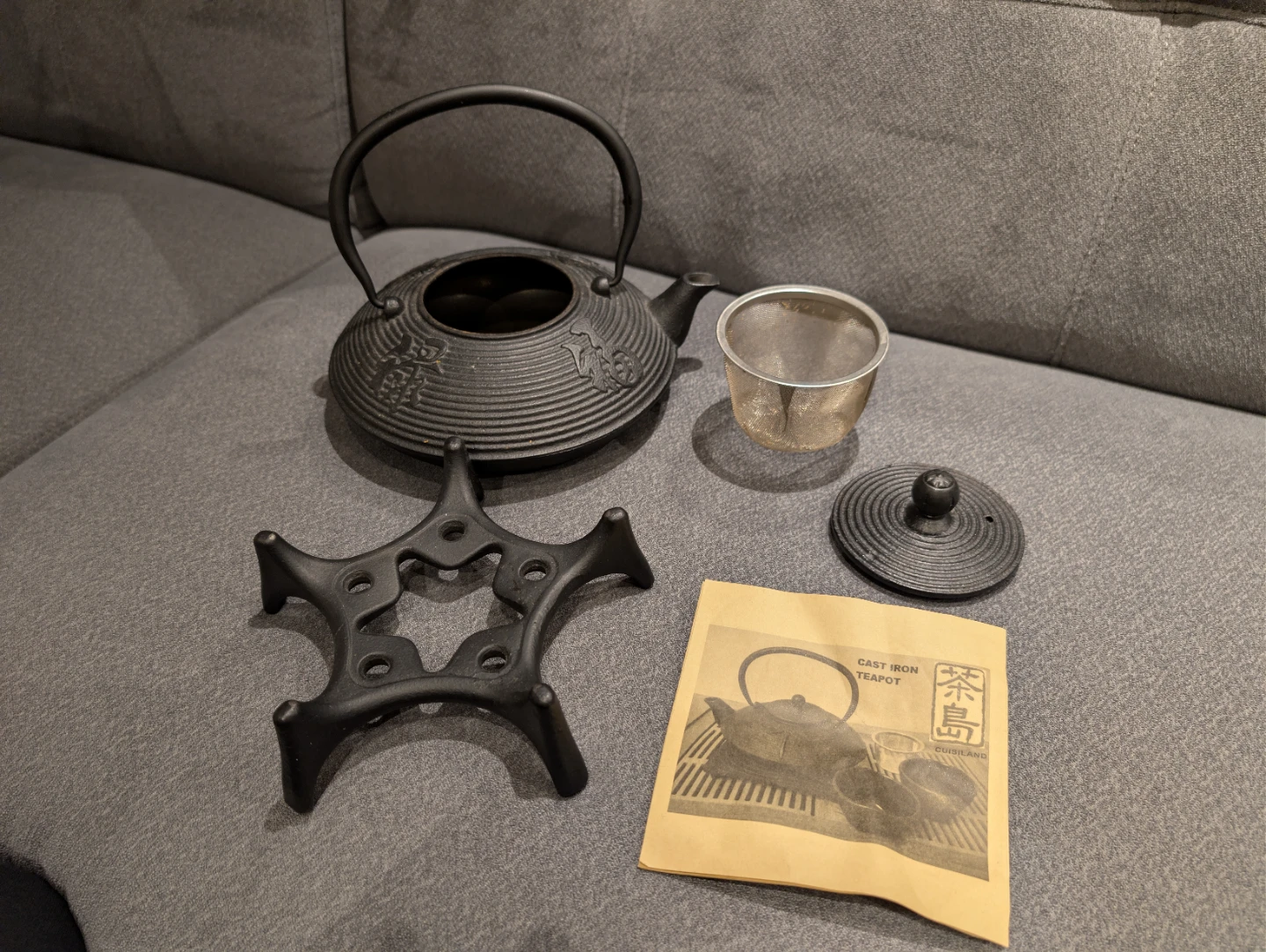 Cast Iron Teapot with Stand and Infuser - photo 2