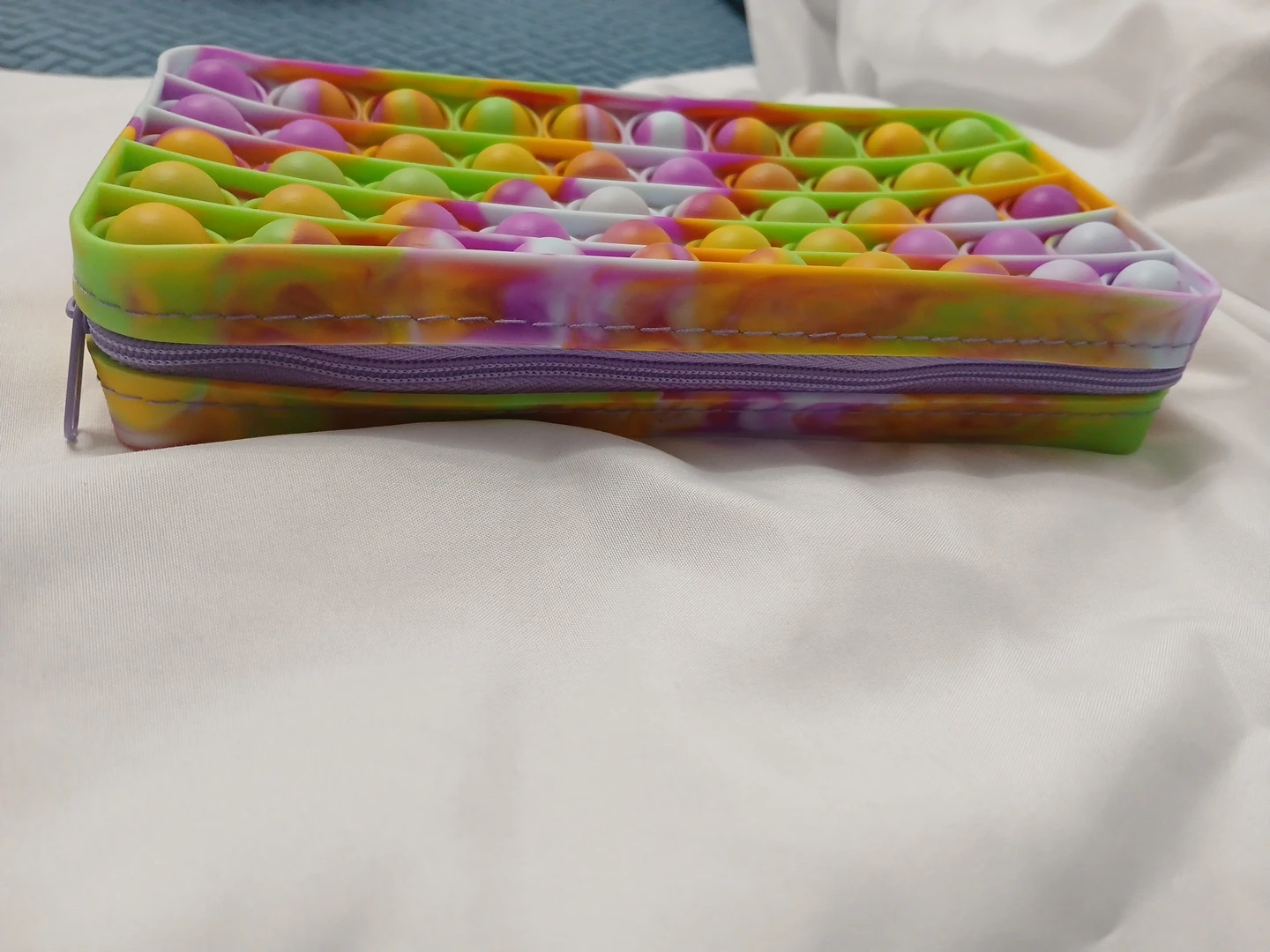 Pop It Fidget Pencil Case - Tie Dye Colors - photo 2