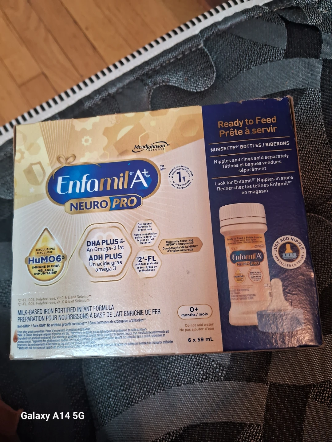 Enfamil A+ Neuro Pro infant formula, 6 x 59 mL bottles