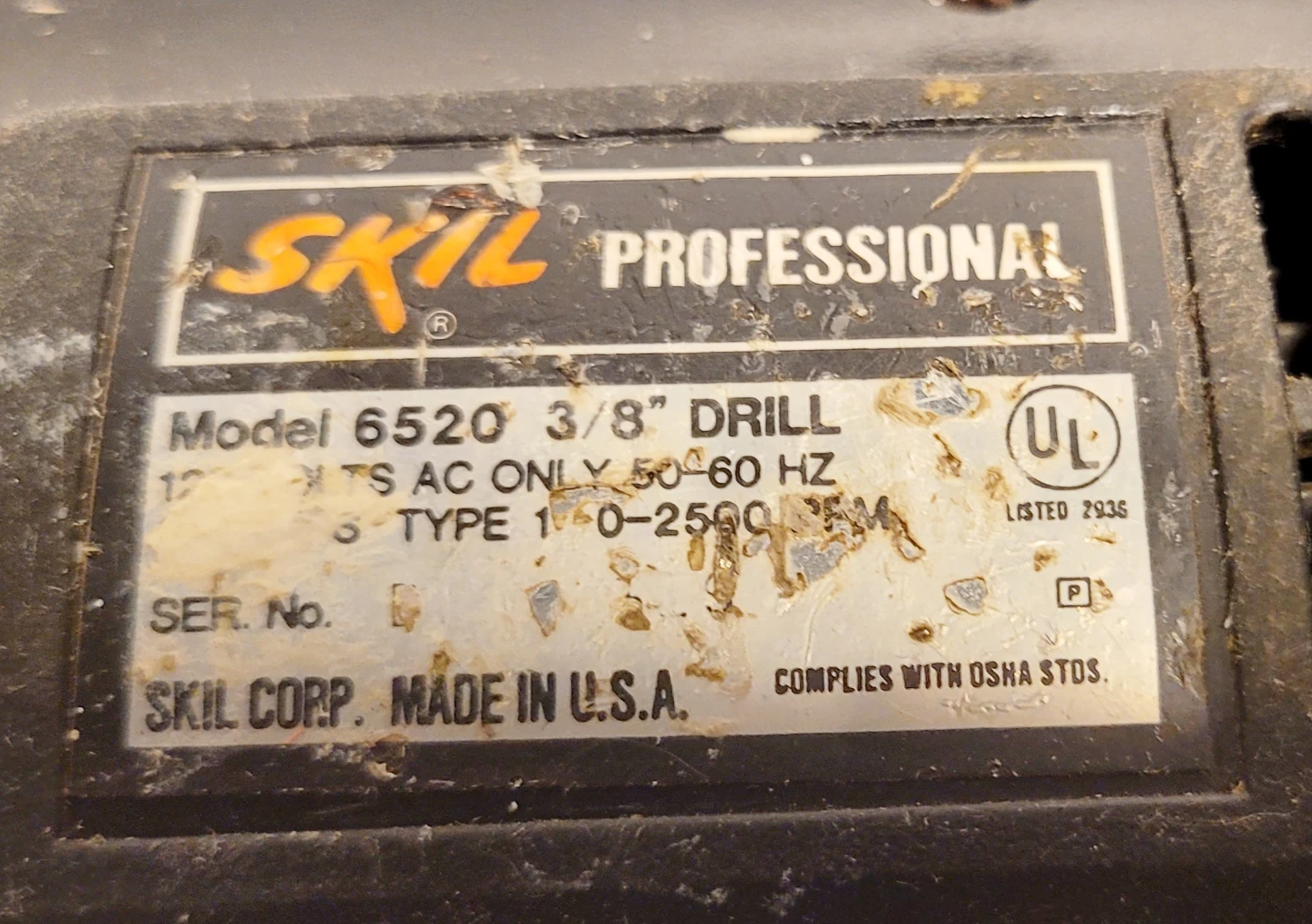 Skil Professional 6520 3/8" Variable Speed Drill - photo 3
