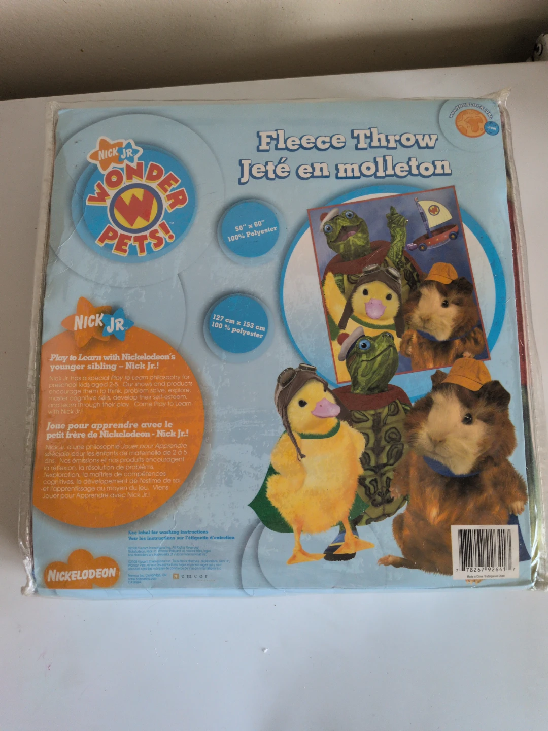 New- Nickelodeon Jr. Wonder Pets Fleece Throw Blanket - photo 2