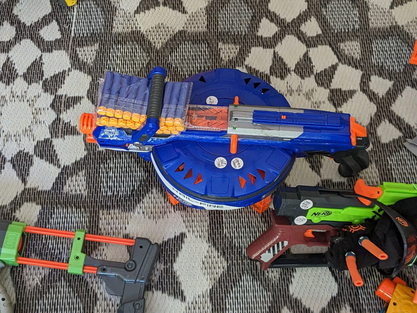 Nerf Hail-Fire Toy Blaster with Darts