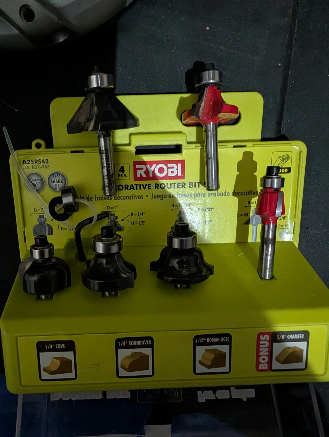 Ryobi Router Bit Set with Router bits and Bag - photo 4