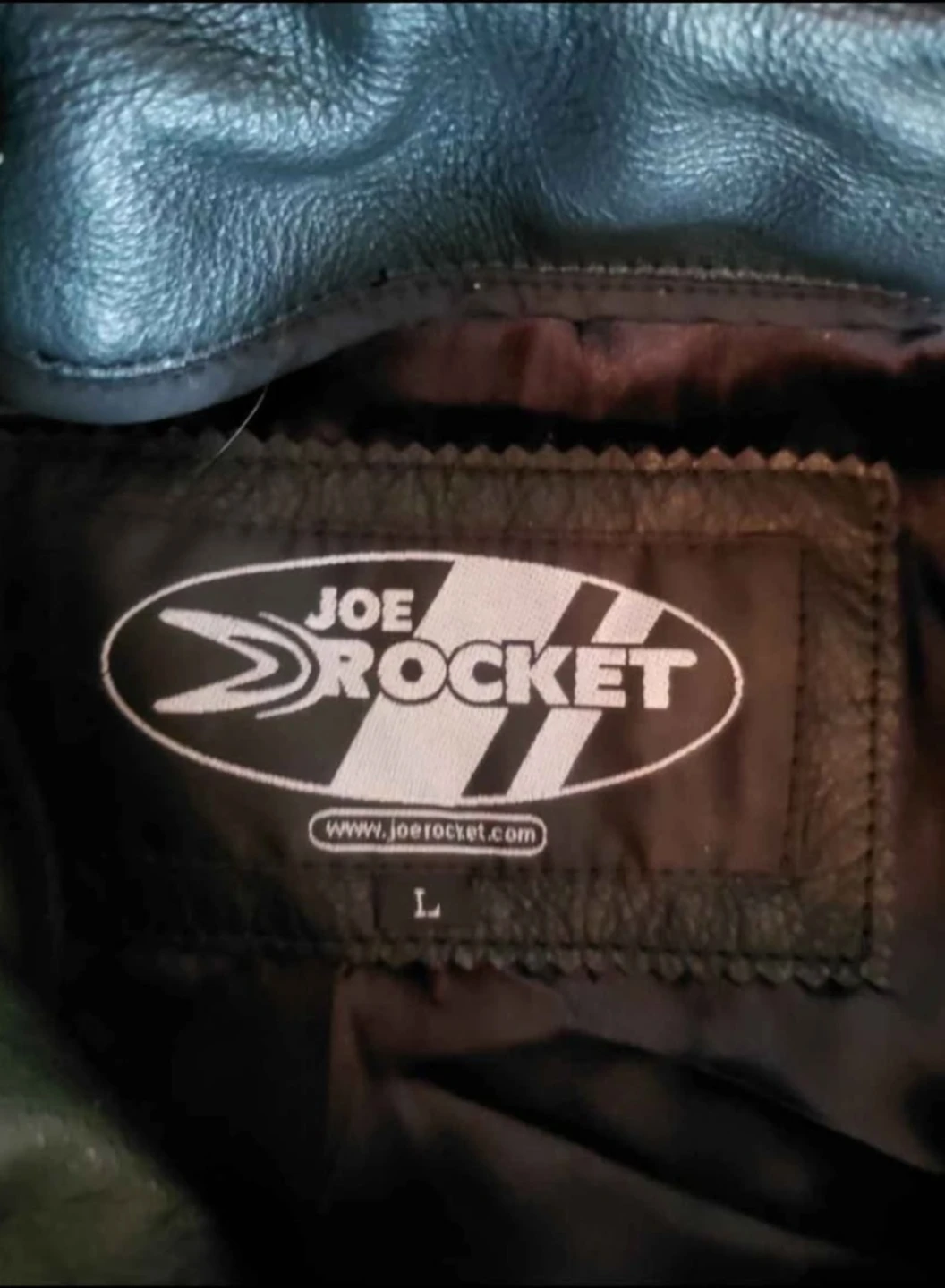 Joe Rocket Black Leather Motorcycle Jacket Size L - photo 3