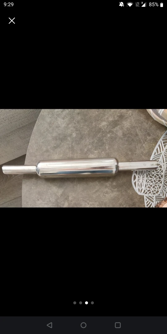 Stainless Steel Rolling Pin with Stand - photo 3