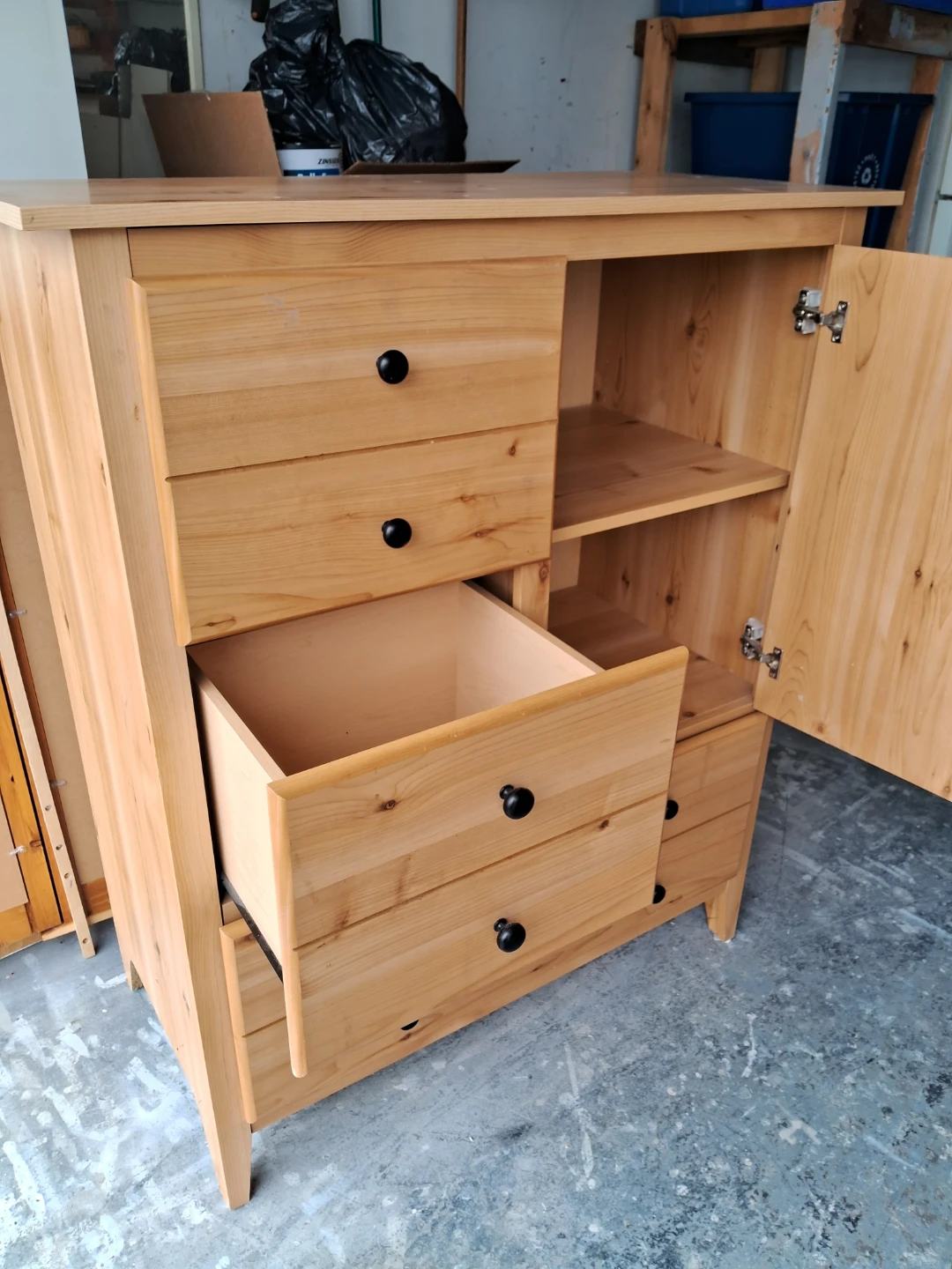 Wooden Dresser with Cabinet - photo 3