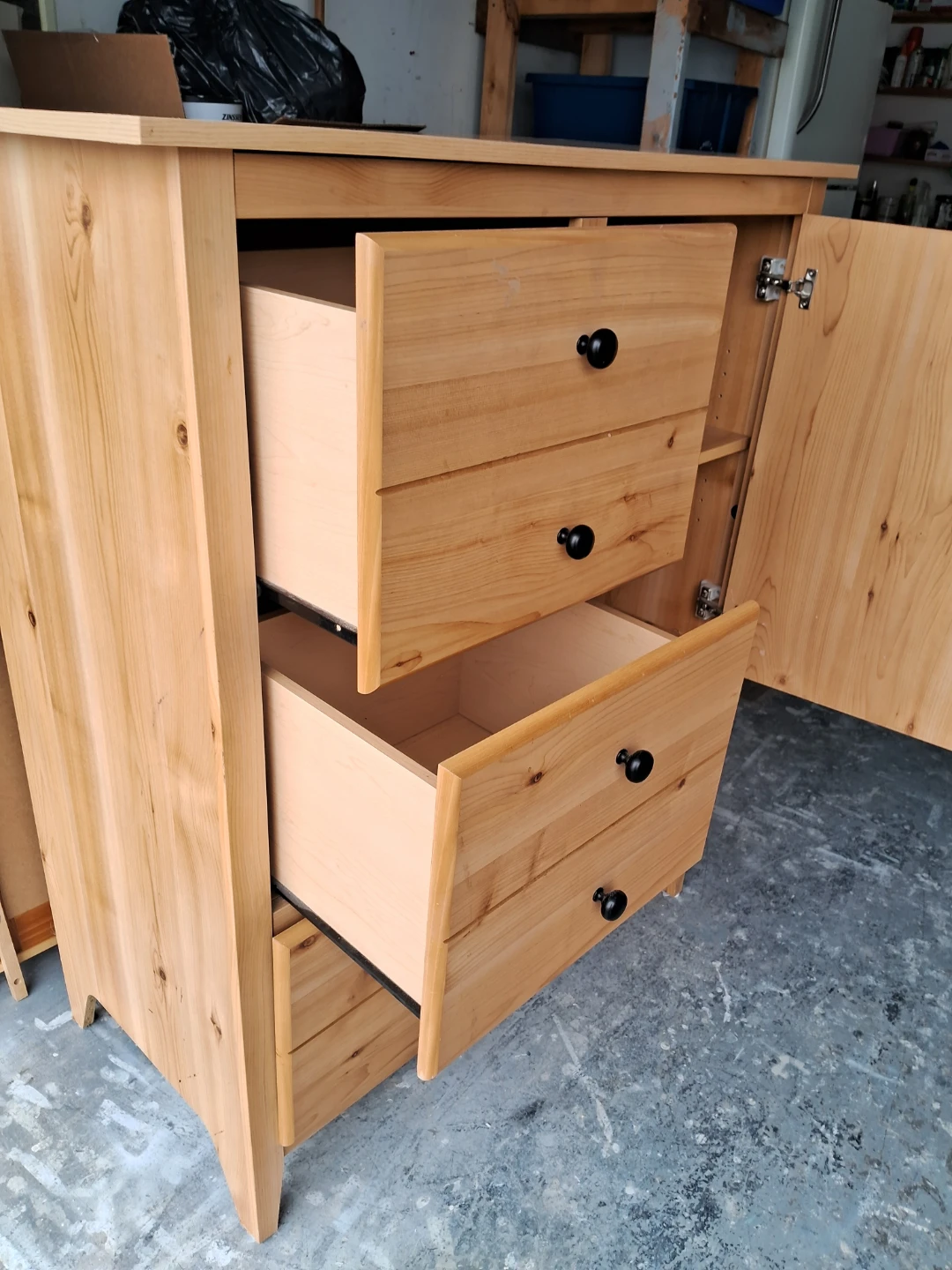 Wooden Dresser with Cabinet - photo 4