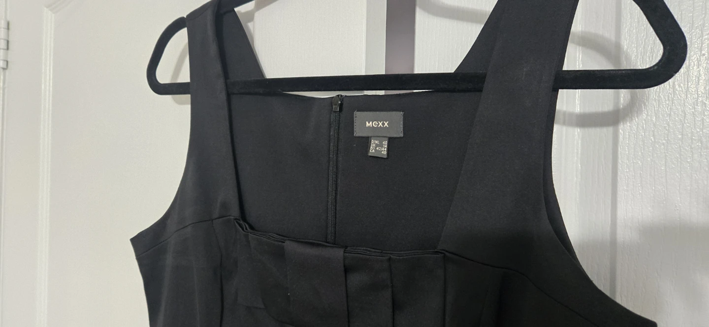 Mexx Black Sleeveless Square Neck Dress