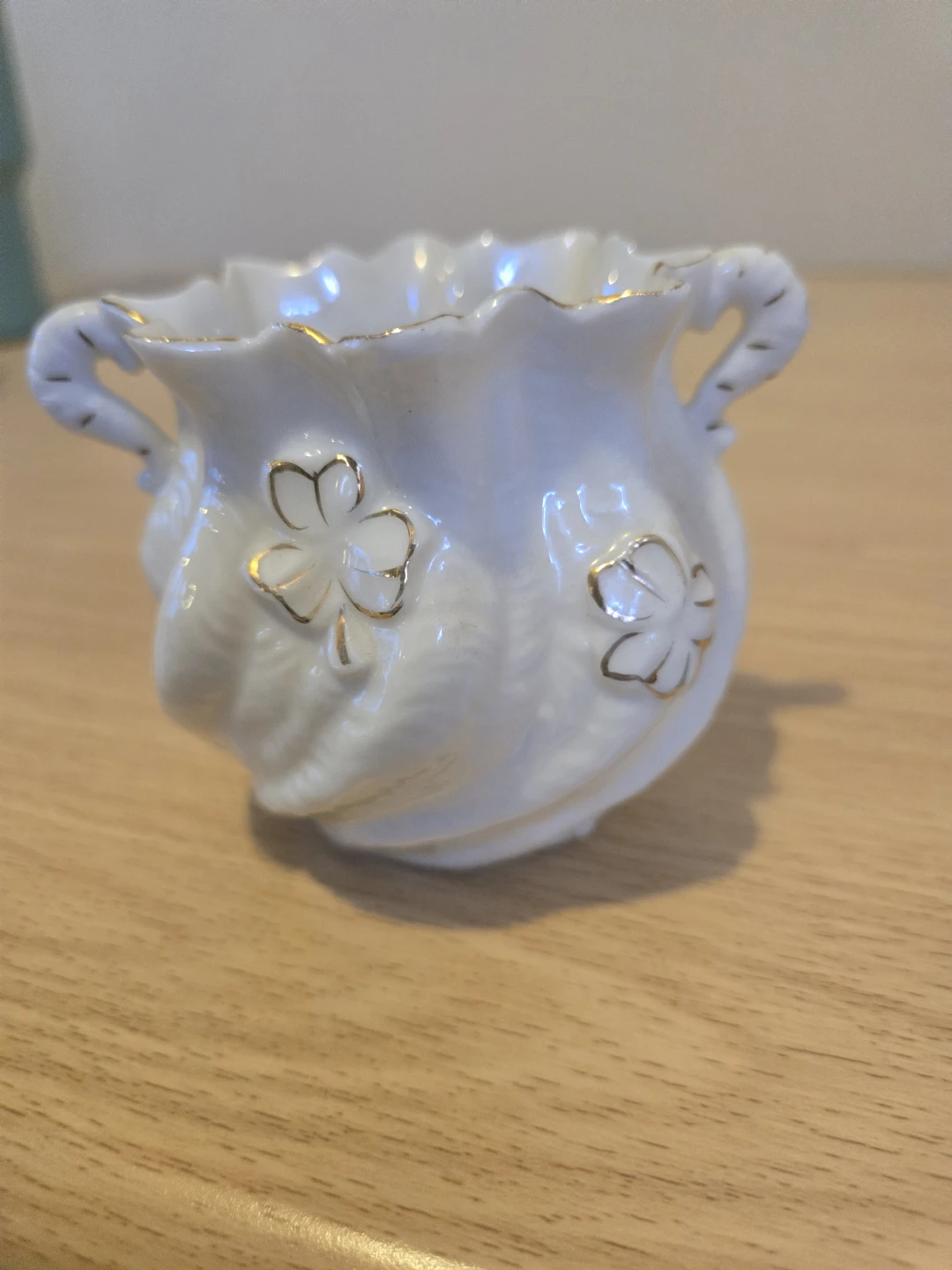 Vintage Belleek Porcelain Creamer and Sugar Bowl Set - photo 2