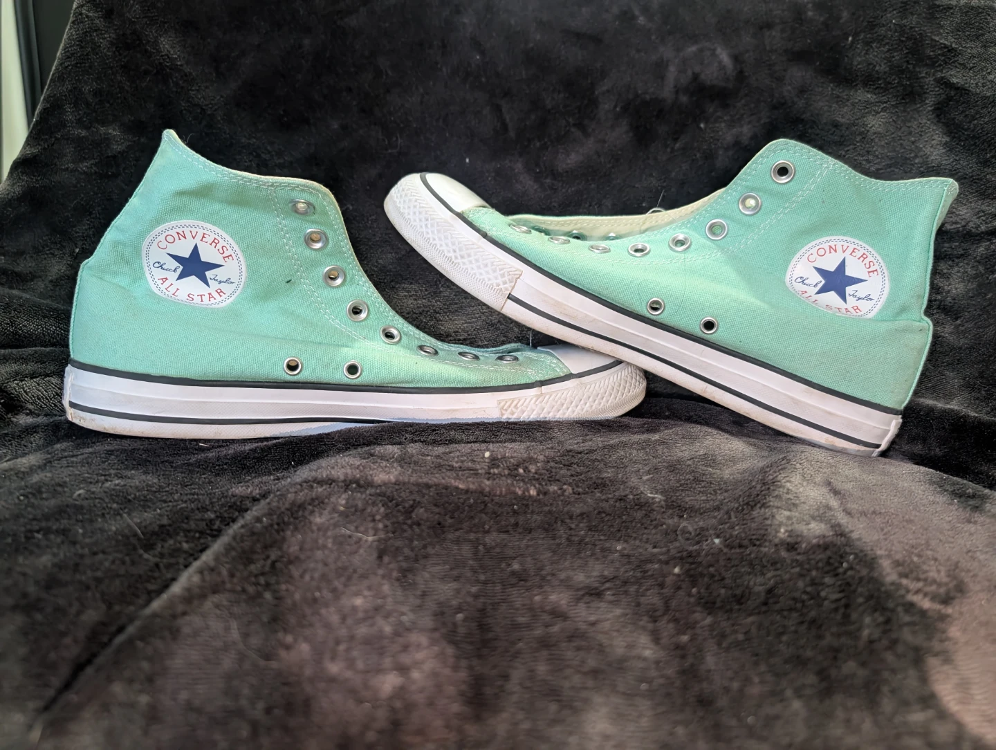 Converse All Star Chuck Taylor High Top Sneakers Teal Size 10 - photo 3