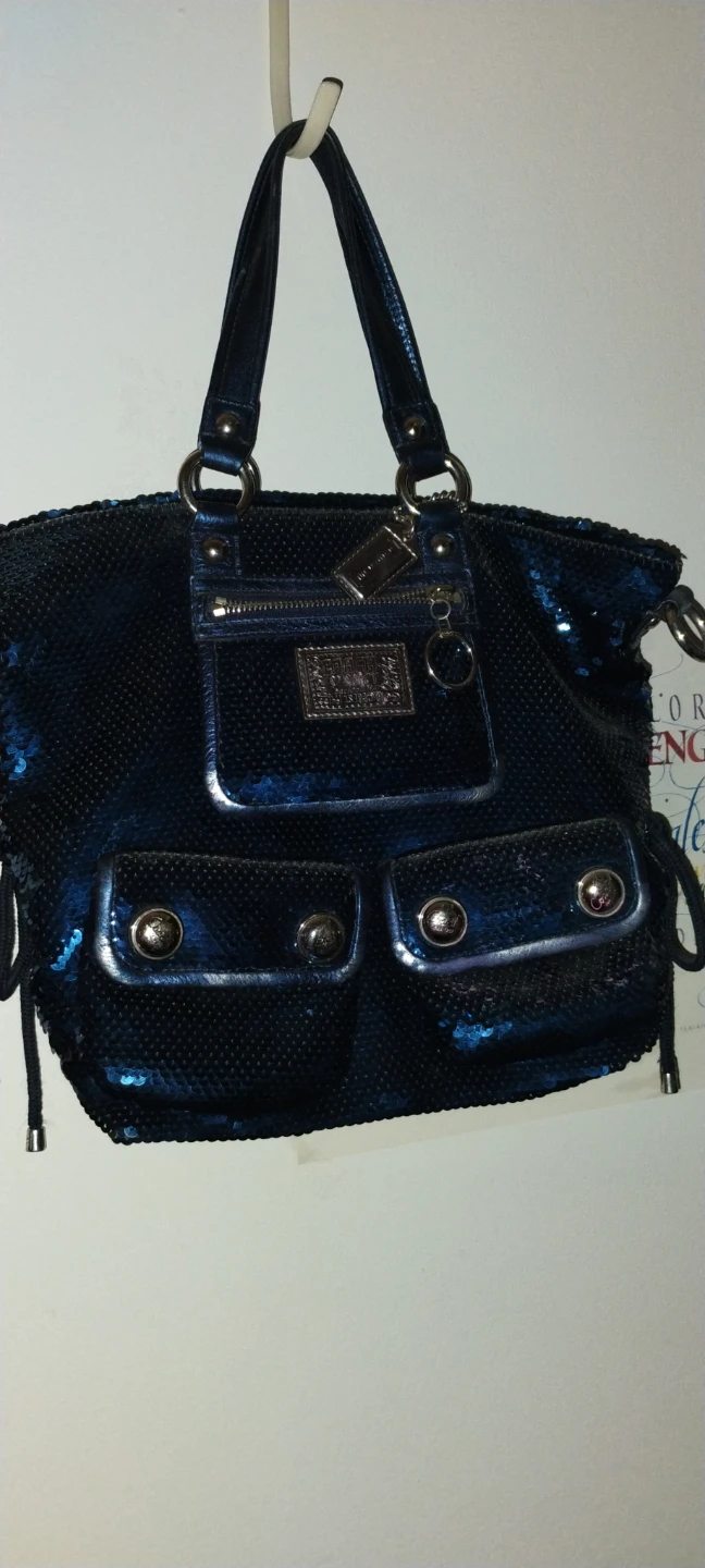 Coach Sequin Handbag blue - photo 2