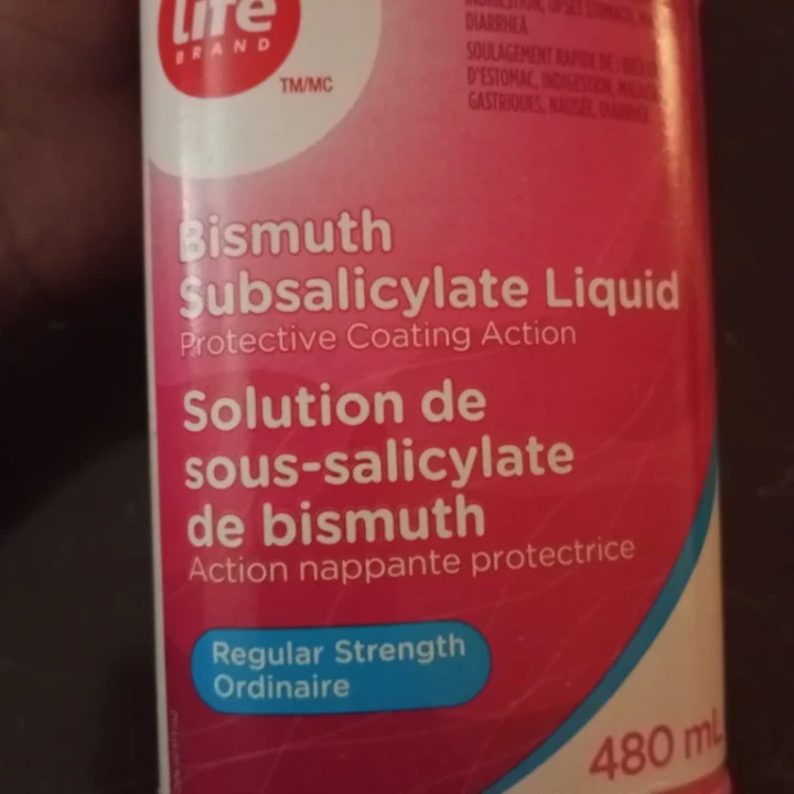 Life Brand Bismuth Subsalicylate Liquid Regular Strength 480 mL