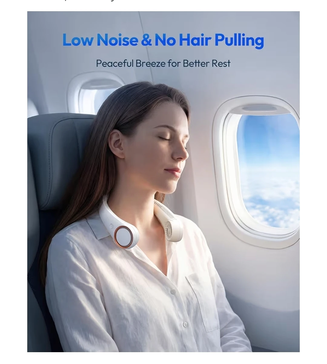 Travelling, Jogging, Gym, Hand free Portable Neck Fan 23Hrs Use