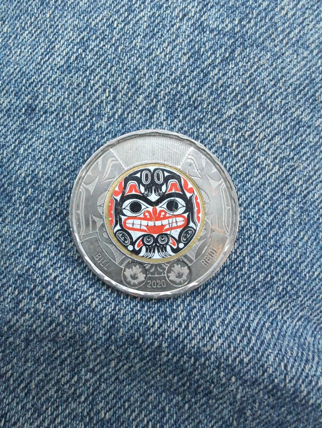 2020 Canadian $2 Toonie featuring Bill Reid artwork